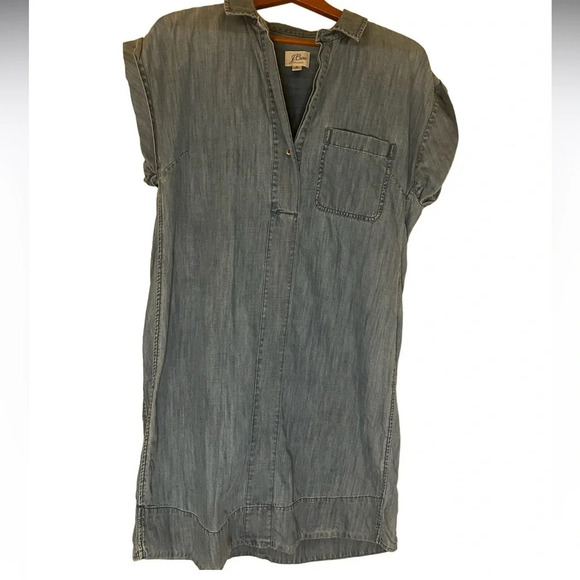 J Crew denim dress, size Medium - Picture 1 of 6